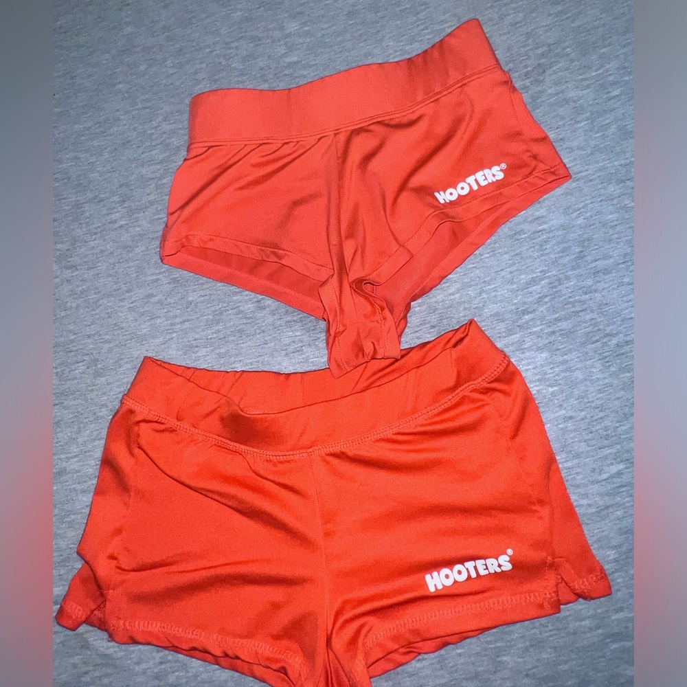 Orange Hooters Shorts